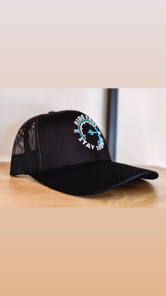 Men’s and Women’s Ride Fast Stay Sober Retro Truck Cap