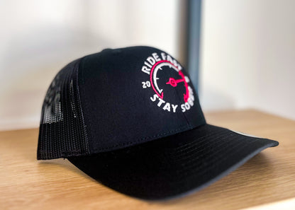 Women’s Ride Fast Stay Sober Retro Truck Cap